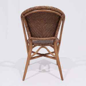 เก้าอี้รับประทานอาหารหวายธรรมชาติสไตล์ทรอปิคอลทันสมัย ออกแบบตามหลักสรีรศาสตร์ กันน้ำ เป็นมิตรกับสิ่งแวดล้อม เหมาะสำหรับร้านกาแฟ รีสอร์ท และธุรกิจบริการ - Product Image 3