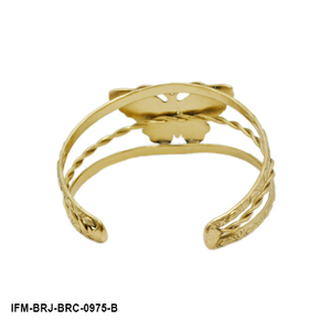 Pulsera de Doble Alambre Hecha a Mano con Diseño de Mariposa en Esmalte Naranja, Lila y Morado para Mujer - Product Image 3