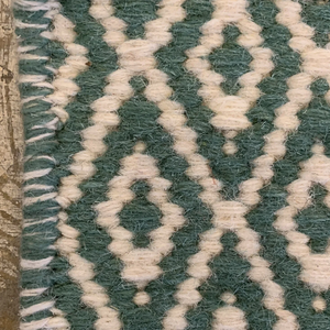 Tapis en laine tissé à la main à motif losanges, tapis géométrique à poils épais, tapis fait main pour salon, chambre, hôtel, décoration intérieure - Product Image 3