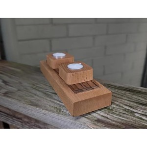 Portavelas Cuadrados de Bambú Sostenible Hechos a Mano, Venta al Por Mayor OEM |   Aqudus Saleem India para Decoración del Hogar, Cumpleaños y Bodas - Product Image 2