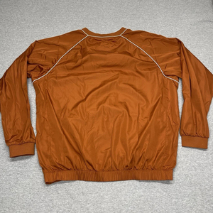 Veste coupe-vent pour homme en promotion, personnalisable avec broderie, à manches longues, col en V côtelé, doublure en maille et passepoil - Product Image 3