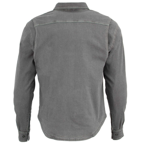 <b>Men's</b> Full Sleeve Washed Cotton Motorcycle <b>Shirt</b> With Two Chest Pockets Button Down Style All Seasons Wear - Product Image 3