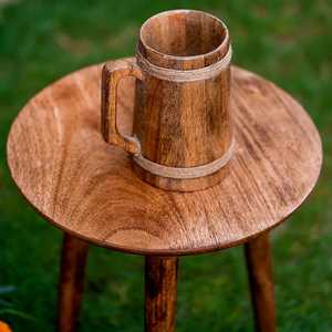 Large Wooden Handmade Luxury Eco-Friendly Beer Tea & Coffee <b>Mug</b> with Handle Microwave Safe - Product Image 5