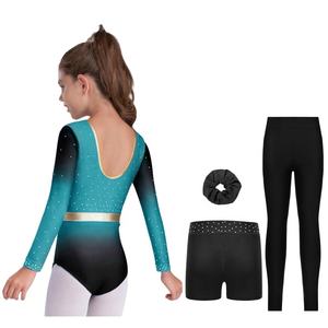 Conjuntos de Leotardos de Danza Contemporánea, Gimnasia y Patinaje Artístico para Niñas de 6 a 16 Años, para Clases de Danza, Entrenamientos y Espectáculos - Product Image 3