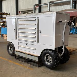 Caja de herramientas impermeable profesional de 70 pulgadas y 7 cajones, carrito de gabinete de herramientas rodantes de <span class=keywords><strong>Metal</strong></span> resistente personalizable blanco - Product Image 2