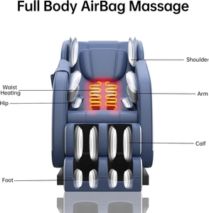Sillón de Masaje de Lujo con Bolsas de Aire para Todo el Cuerpo, Masaje de Piernas de Alta Gama, Sofá de Masaje de Gravedad Cero, Sillones de Masaje Elegantes para Oficina - Product Image 6