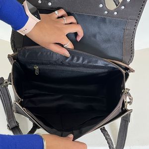 Luxurious Hair On Cowhide Genuine Leather Turquoise Concho Designer <b>Tote</b> <b>bag</b> Women Shoulder & Crossbody Handbag For Daily Use - Product Image 6