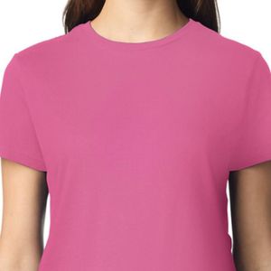 Camiseta Básica de Algodón para Mujer, Manga Corta, Cuello Redondo, Informal, Suave, Cómoda, Transpirable, para Uso Diario, Moda Urbana - Product Image 3