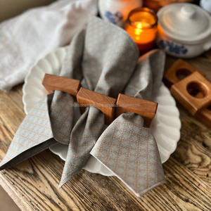 Anneaux de serviette en bois, fabrication artisanale de qualité supérieure, décoration de table à manger très vendue pour les mariages, les fêtes et les événements - Product Image 5