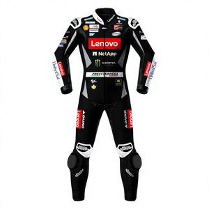 ชุดแข่งรถมอเตอร์ไซค์ Francesco Bagnaia MotoCP 1 ชิ้น หนังวัว/หนังจิงโจ้ สำหรับขับขี่มอเตอร์ไซค์บนสนาม/ขี่มอเตอร์ไซค์  ชุดจั๊มสูทหนังสำหรับนักขี่มอเตอร์ไซค์/ชุดแข่งรถมาตรฐาน CE ระดับ 2 - Product Image 1