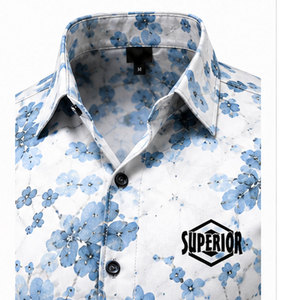 Camisa de Hombre de Lujo con Botones, Estampado Digital de Alta Resolución y Material Transpirable y Cómodo - Product Image 3