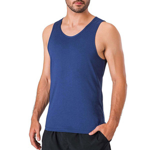 Débardeur de sport pour homme, style streetwear, col rond, 100% coton, séchage rapide, respirant, écologique, avec logo personnalisé, vente en gros - Product Image 3