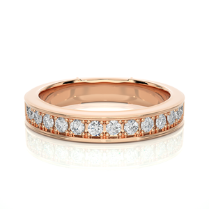 Bague en or 18 carats avec diamant naturel rond de 0,49 carat, bague en diamant véritable, bijoux en diamant fin à vendre, exportation - Product Image 1