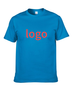 T-shirt pour homme à manches courtes, col rond, noir, avec logo rouge imprimé sur le devant, décontracté, 100% coton jersey tricoté, coupe classique - Product Image 3