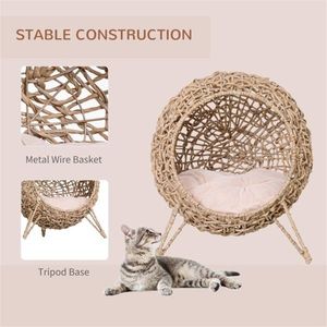 Beige Cat Bed/Bed House for Pets - Product Image 2