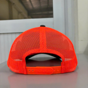 Casquette Trucker 6 Panneaux Personnalisée OEM avec Logo Gravé en Cuir, Structurée, Respirante, Visière Courbée, Casquette de Pêche avec Dos en Maille, Gorras - Product Image 4