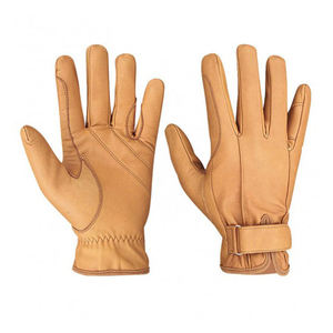 Men's Genuine Leather Riding Gloves Solid Color Regular Fit <b>Equestrian</b> Accessories 2026 - Product Image 2