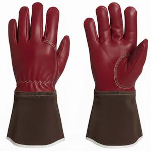 Guantes de Cuero para Chimenea y Camping, Resistentes al Calor, de Cuero Vacuno Premium de 16 Pulgadas, con Material de Poliéster, Personalizados al por Mayor - Product Image 3
