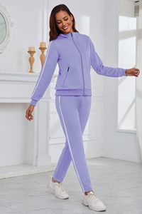 Conjunto Deportivo Casual para Mujer, de Alta Calidad, Transpirable, Tallas Grandes, con Logotipo, en Felpa - Product Image 2