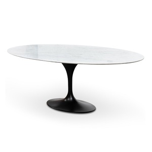 Antique Metal Coffee <b>Table</b> <b>With</b> Marble Top Decorative Furniture Item For Elegant Home Living Room Arrangements - Product Image 1