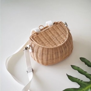 <b>Small</b> wicker bicycle <b>basket</b> Handmade Storage <b>Basket</b> Wholesale eco-friendly Made in Vietnam Ready to stock - Product Image 4