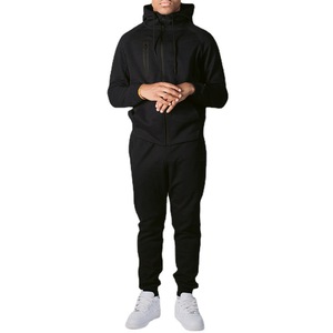 Wholesale <b>Men</b> Clothing Best Quality tracksuit OEM Gym Hoodie Custom Printing Sports Plus Size <b>Men's</b> Gym Hoodies Sets - Product Image 2