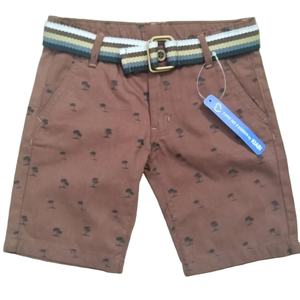 Short élastique taille moyenne pour garçon 100% coton 4-13 ans décontracté respirant et écologique motif imprimé - Product Image 1