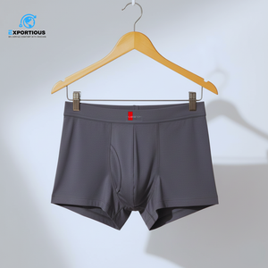 Men Cotton <b>Boxer</b> Shorts 160 GSM Custom Logo Comfortable Breathable Underwear Classic Fit - Product Image 2