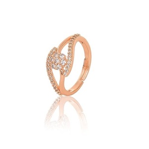 Médaille ajustable élégante plaquée or rose, gravée au laser, éco-responsable, sertie de diamants américains étincelants, pour femmes et jeunes filles - Product Image 5