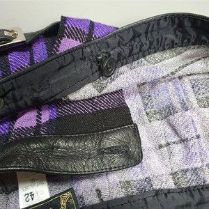 Mini-kilt écossais en laine pour écolière, taille personnalisée, violet et noir, pour femme - Product Image 6