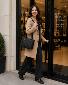 Sac fourre-tout à bandoulière rembourré en cuir véritable de style vintage pour femme, grande capacité, résistant à l'eau, sac à main de travail pour ordinateur portable, très demandé - Product Image 6