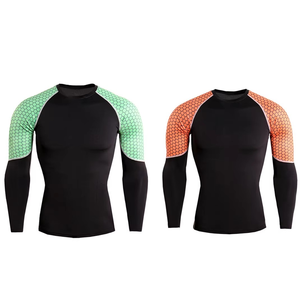 Ropa Personalizada para Hombre, Camiseta de Compresión de Manga Larga Transpirable de 220g, Spandex/Poliéster, Protección Solar, para Natación y Surf - Product Image 4