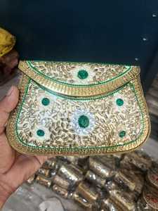 Nouvelle Pochette de Soirée et Sac à Main de Mariage en Mosaïque Kundan Faite à la Main, Qualité Supérieure, Élégante, pour Femme, Designer, Idéal pour Fêtes et Soirées, Prix Abordable - Product Image 5