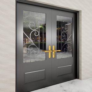 Idées de portes en fer de qualité supérieure et de portes d'entrée pour les projets de portes extérieures et de fenêtres, ainsi que de portes principales au design moderne. - Product Image 1