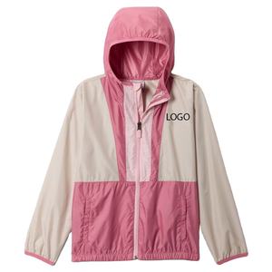 Veste confortable de haute qualité avec logo et poche personnalisés / Design à blocs de couleur Fermeture éclair avec capuche Garçons - Product Image 1