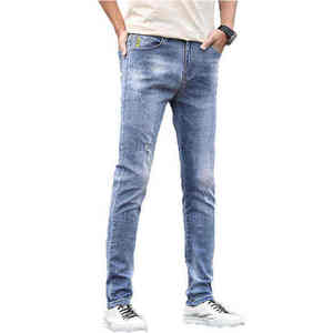 Pantalones Vaqueros de Verano para Hombre, de Algodón Elástico, Sólidos, Transpirables, Ecológicos, Modernos e Informales, Venta al Por Mayor, Exportación de Fábrica - Product Image 6