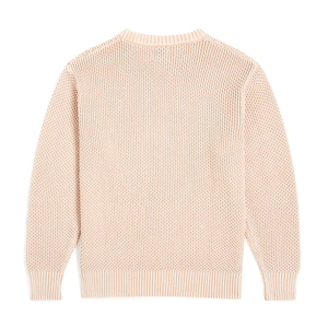 Pull en maille à col rond pour homme, 100 % coton, coupe classique, couleur unie, style minimaliste, anti-boulochage, séchage rapide - Product Image 2