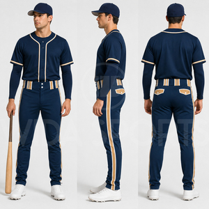 Pantalones de Béisbol Sublimados Personalizados al por Mayor, Transpirables, 100% Poliéster, Uniformes Profesionales para Equipos, Parte Inferior de Uniforme de Secado Rápido, Wida Sports - Product Image 2