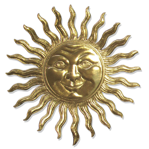 Sculpture décorative en laiton Visage du Soleil, Idole de Surya, Décoration murale pour la maison, le Mandir, le jardin, le studio de yoga, l'espace de méditation, l'hôtel - Product Image 3