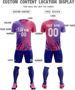 Nuevo Conjunto de Uniforme de Fútbol Sublimado Personalizado, Transpirable, de Secado Rápido, en Poliéster, Camiseta y Pantalones Cortos de Fútbol, Ropa Deportiva para Equipos OEM - Product Image 2
