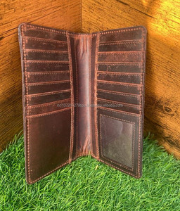 Cartera tallada a mano de piel de vaca occidental, funda de teléfono de embrague, cartera elegante, multiusos, Cartera de cuero occidental para mujer - Product Image 4