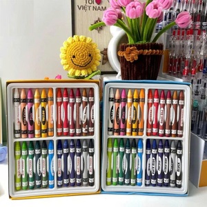 Juego de Crayones de Cera de 24 Colores en Oferta, Crayones de Cera para Dibujar, Pintar y Crear Arte con Logotipo Personalizado para Niños - Product Image 2