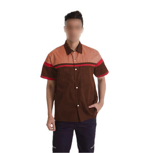 Camisa súper suave y que reduce la irritación, con botones, para técnicos, industrial, de manga corta, para verano, ropa de trabajo para la construcción. - Product Image 1