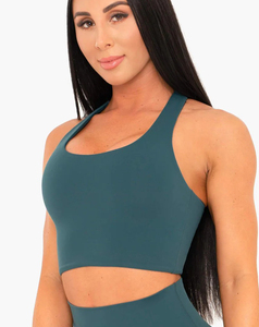 Soutien-gorge de sport dos nageur pour femme de haute qualité, léger, respirant, couleur personnalisable, motif uni, prix abordable, faible MOQ - Product Image 4