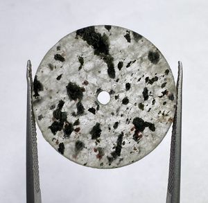 Natural <b>Black</b> Dot Quartz Stone <b>Watch</b> Dial 23mm x 1.5mm Round Gemstone Dial for Custom <b>Watches</b> - Product Image 5