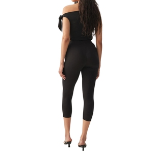 เลกกิ้งเอวสูงผ้าริบสำหรับผู้หญิง ขายส่งตามสั่ง สีพื้นเรียบง่าย ชุดออกกำลังกาย กางเกงฟิตเนสสำหรับผู้หญิง - Product Image 3