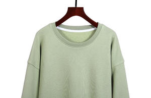 HIC Nouveau T-shirt pour homme grande taille à manches régulières 320g 100% coton biologique col rond sweat-shirt doublé en tissu éponge Impression personnalisée - Product Image 3