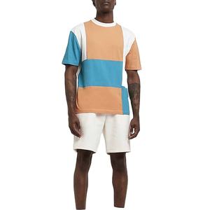 Smile <b>Men's</b> Summer Oversized T Shirt Crewneck Color Block Basic T Shirt Cotton <b>Tunic</b> Tops T-Shirt for <b>Men's</b> - Product Image 1