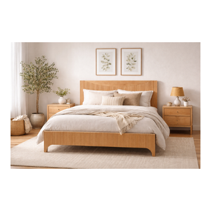 HAVASU RANGE Modern Design Eco-Friendly Durable Bedroom Furniture Made In Vietnam Direct Supply Factory Price Wooden <b>Bed</b> - Product Image 1