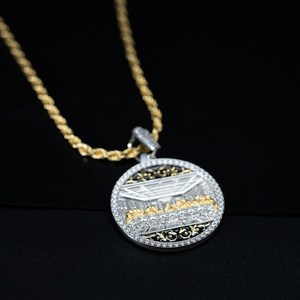 Colgante de Moneda de Plata de Ley 925 con Moissanita Iced Out, Medallón de la Última Cena, Joyería Religiosa, Collar de Diamantes de Moissanita Estilo Hip Hop - Product Image 5